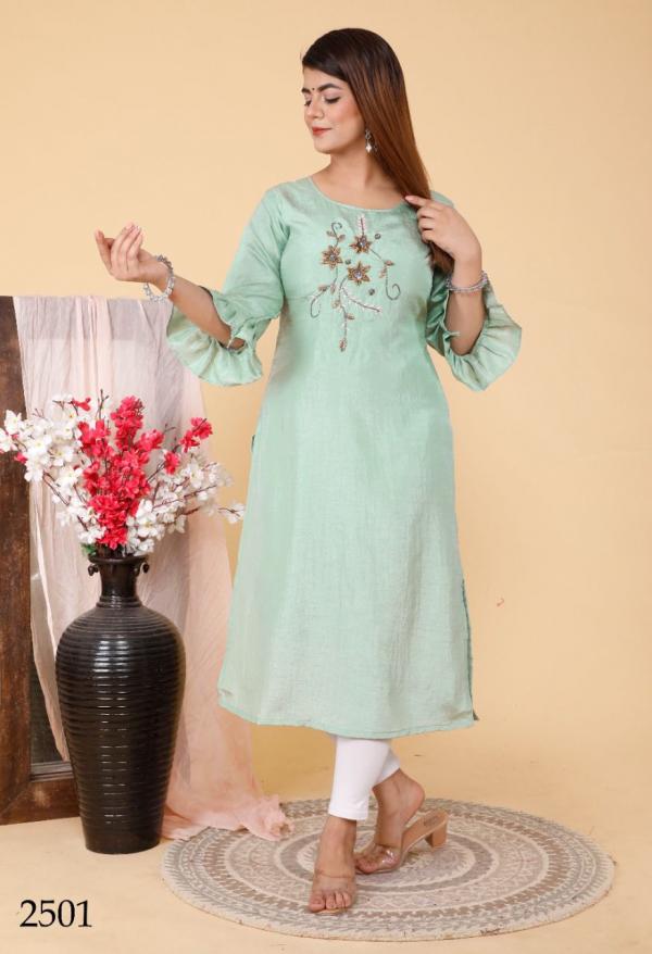 Stylishta Shalvi Soft Silk Designer Exclusive Kurti Collection